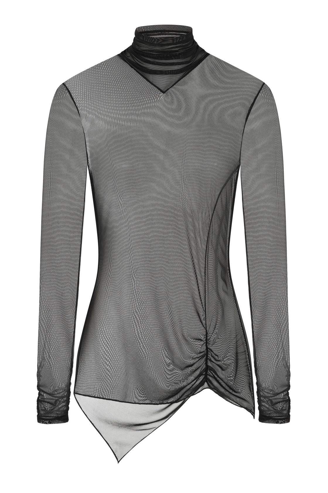 Necessary Evil Minerva Mesh Long-Sleeve Top