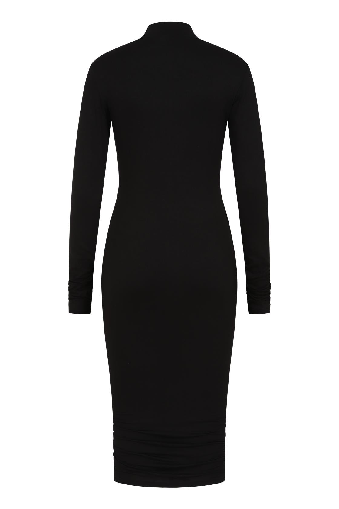 alternative midi dress Deconstructed Patchwork Cotton Stretch Edgy Dress, Earth Tone Midi Long Sleeve Gown, Unique W/ Raw Edge, Alternative Everyday EU Size 38-40
