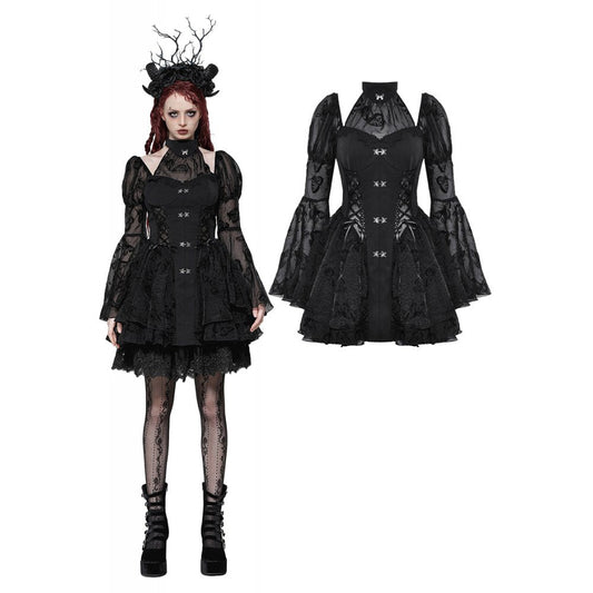 Dark in Love Blanche Butterfly Big-Sleeves Dress