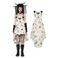 Dark in Love Zosia Punk Gothic Butterfly Embroidered Lace Dress in Beige