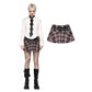 Dark in Love Rowan Punk Pink Plaid Mini Skirt