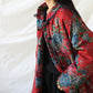 Vireous Cotton and Linen Women's Floral Retro Art Padded Coat