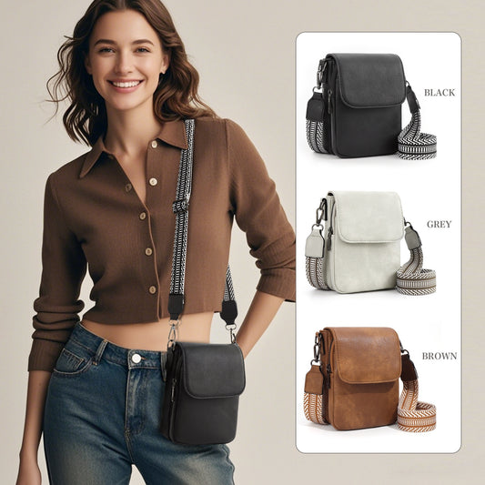 Adjustable Shoulder Strap, Unisex Portable Small Crossbody Bag