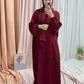 Hooded Abaya Traditional Long Dress Women's