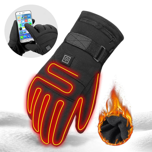 Rechargeable Heated Motorcycle Winter Touch Screen Gloves