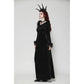 Dark in Love Claribelle Gothic Black Velvet Maxi Dress