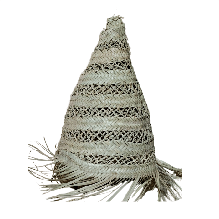 Two Dom Handmade Oriental Wicker Lampshades