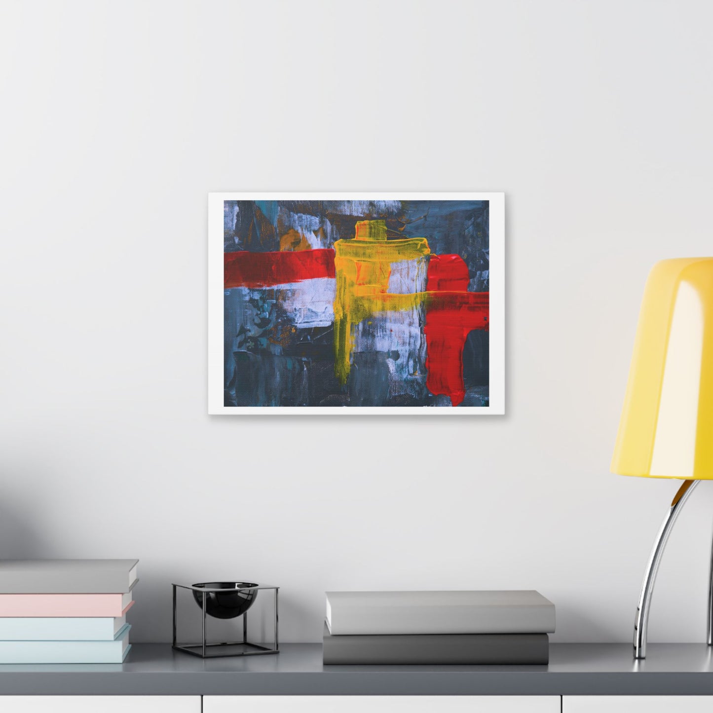 Bold Abstract Palette Knife Painting, Canvas Art Print