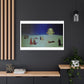 What's That Coming Over the Hill? 19th Century Pastel Art 'Designed by AI' Print on Canvas