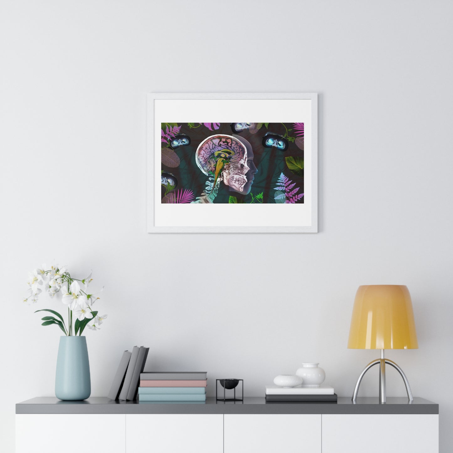 Psychedelics and Virtual Reality Art Framed Print