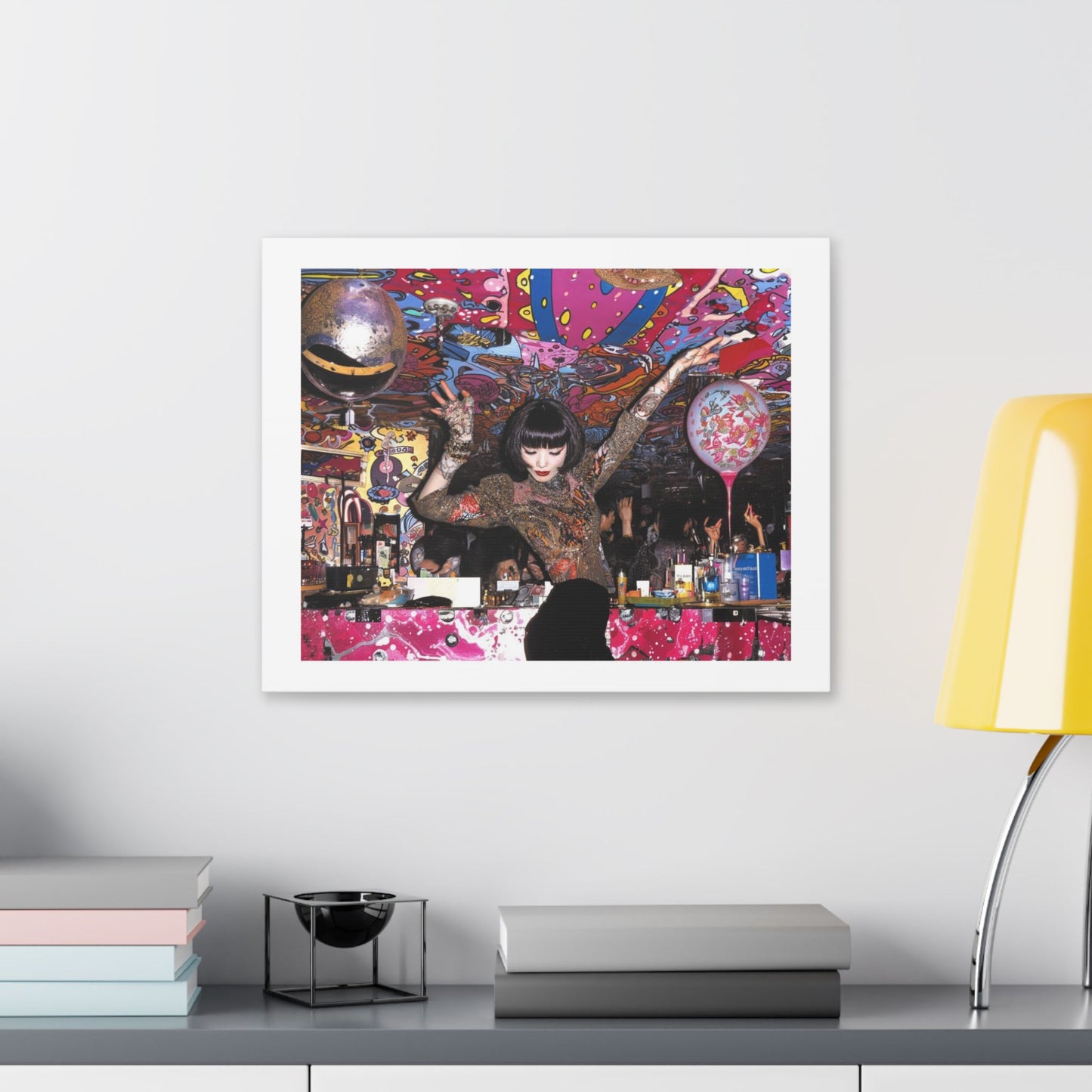 Psychedelic Japan VI Abstract Art 'Designed by 'AI Canvas Art Print
