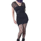 Necessary Evil Venus Wrapped Mesh Mini Dress