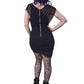 Necessary Evil Venus Wrapped Mesh Mini Dress