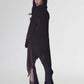 Necessary Evil Ribbed Sabrina Draped Cardigan with Hood