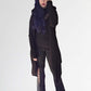 Necessary Evil Ribbed Sabrina Draped Cardigan with Hood