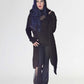 Necessary Evil Ribbed Sabrina Draped Cardigan with Hood