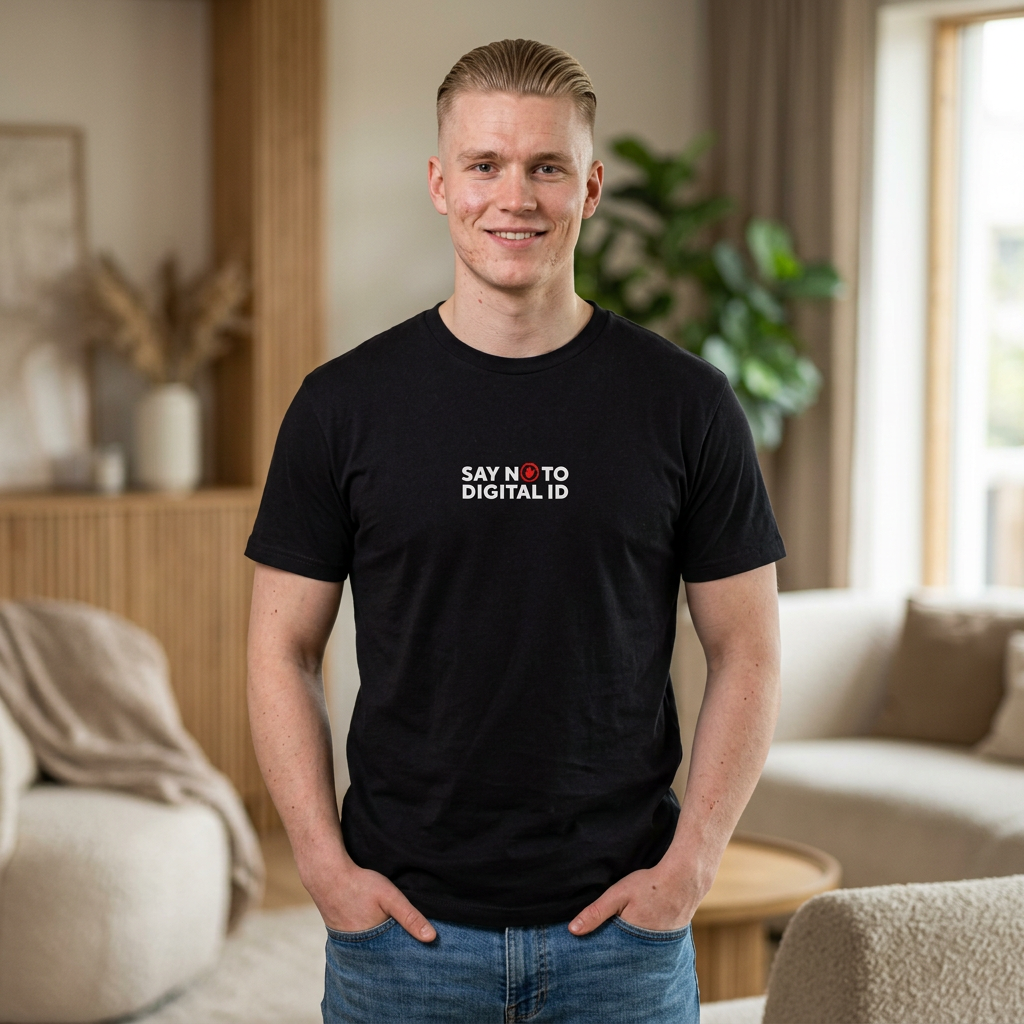 Say No To Digital ID T-Shirt in Black
