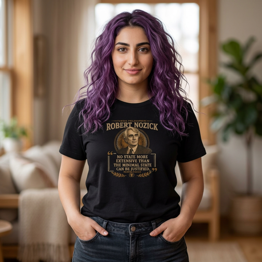 Robert Nozick on Legitimate Government and the Minimal State, Philosophy Tribute T-Shirt
