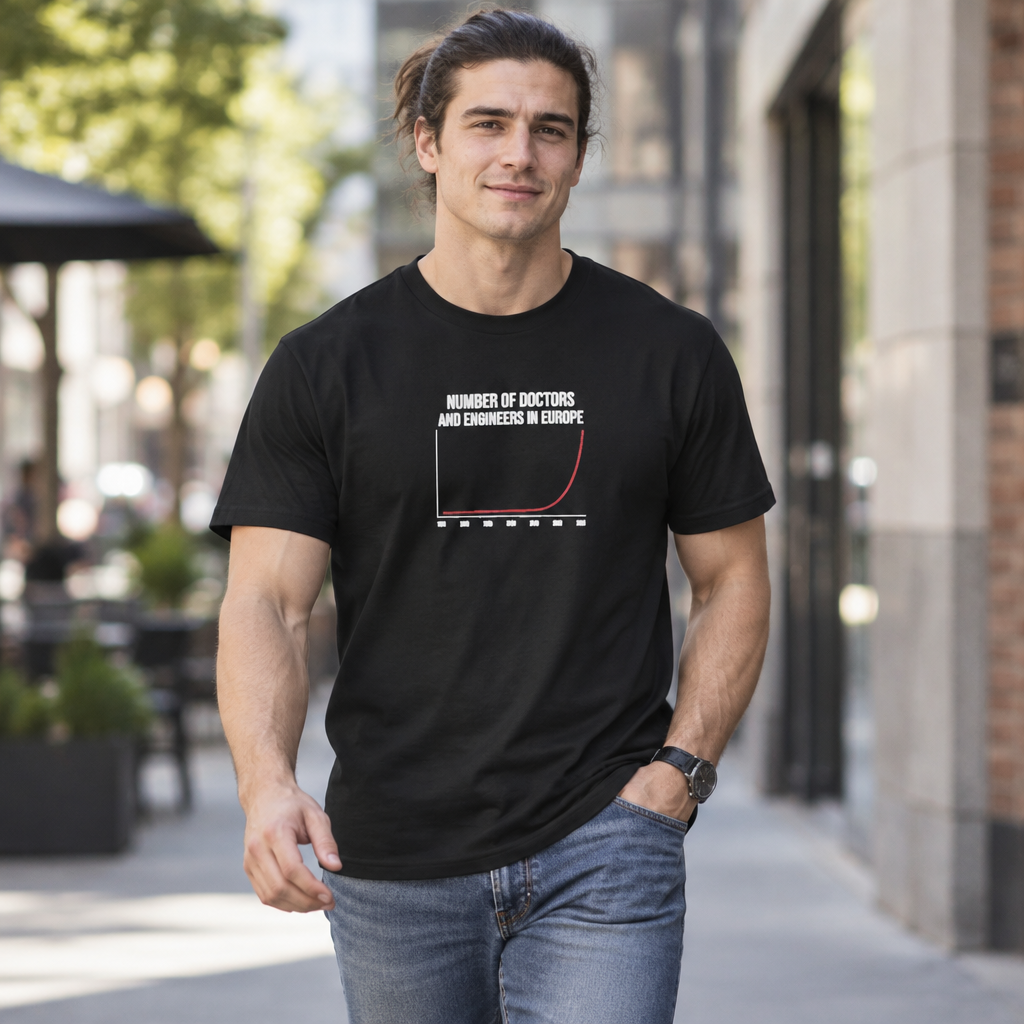 Number of Doctors and Engineers in Europe, Politics T-Shirt