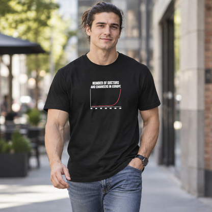 Number of Doctors and Engineers in Europe, Politics T-Shirt