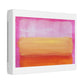 Pink Abstract Palette Knife Painting, Canvas Art Print