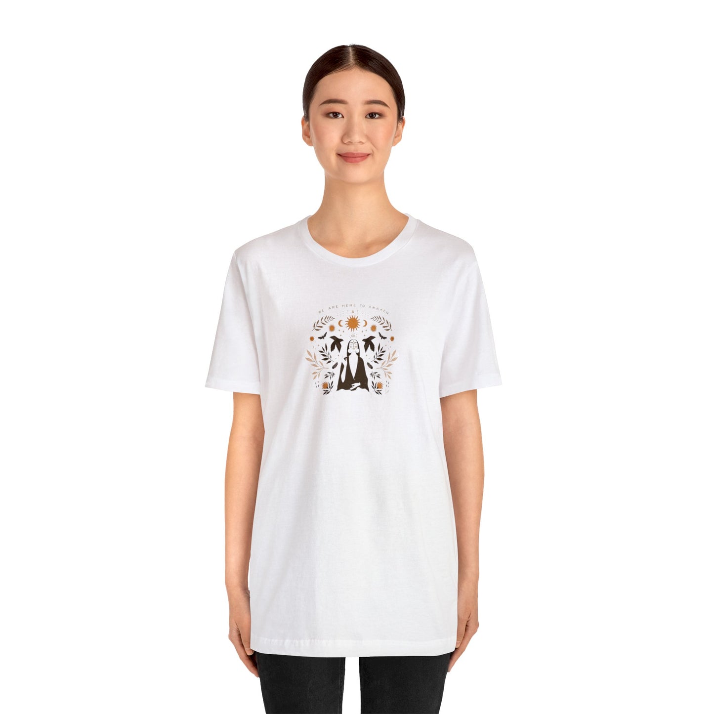 We are Here to Awaken From the Illusion of Separateness, Unisex Jersey T-Shirt