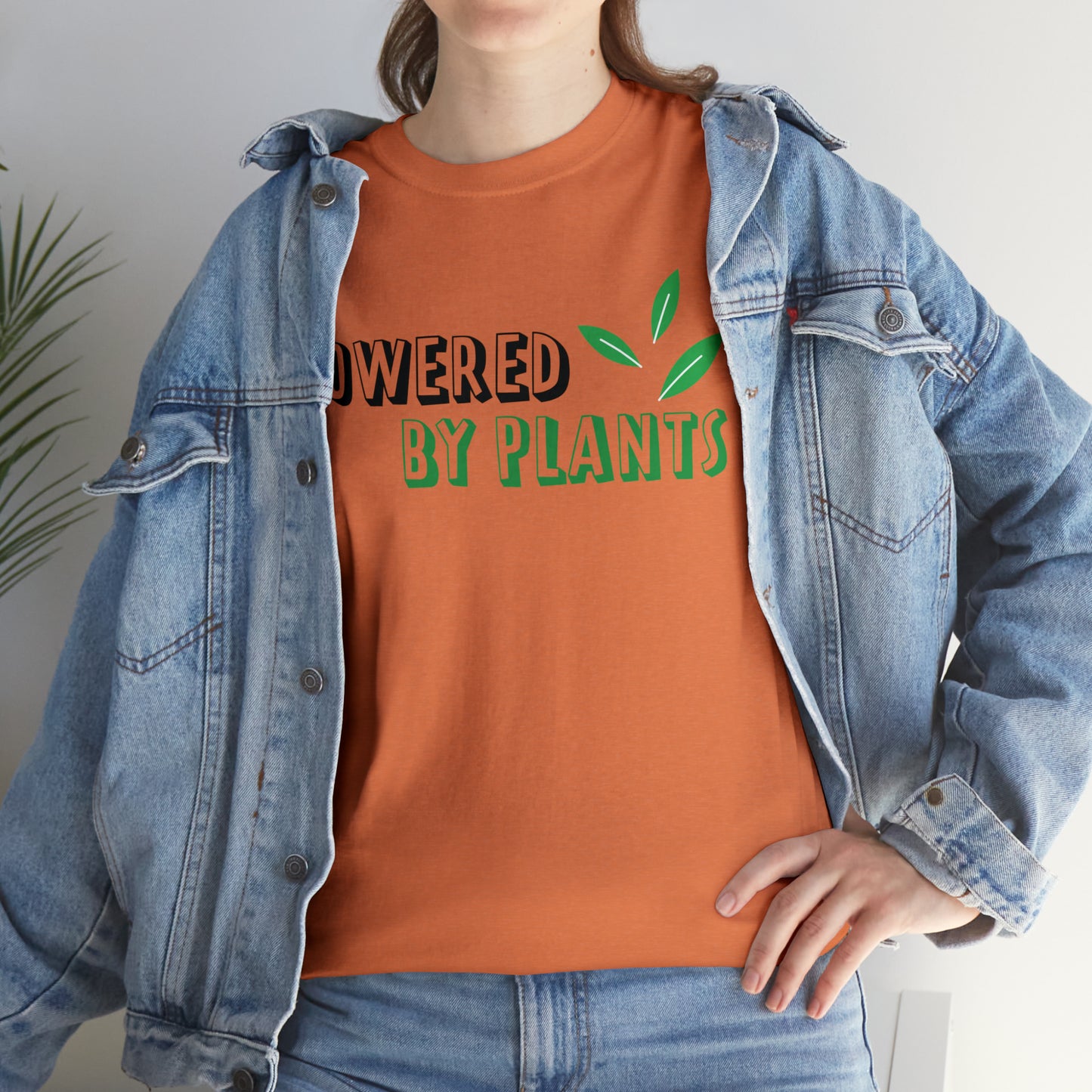 Powered By Plants Vegan T-Shirt Inspirational Unisex