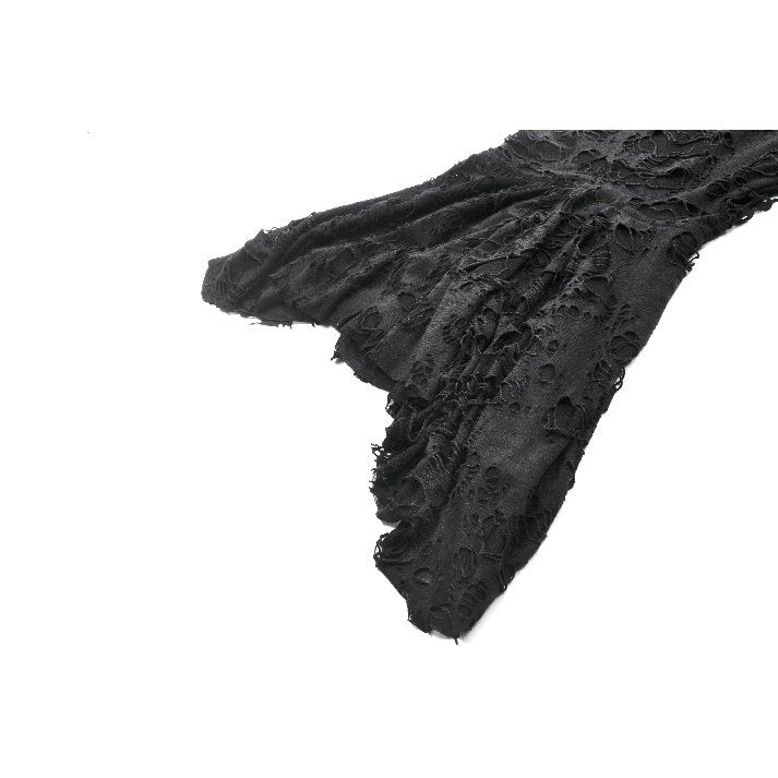 Dark in Love Nyx Distressed Shredded Hooded Poncho