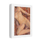 Textured Reclining Figure on Persian Rug, Art Print on Satin Canvas, Stretched