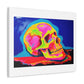 Skull Painting Remix, Art Print 'Designed by AI' on Satin Canvas