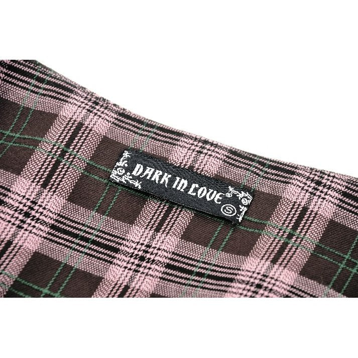 Dark in Love Rowan Punk Pink Plaid Mini Skirt