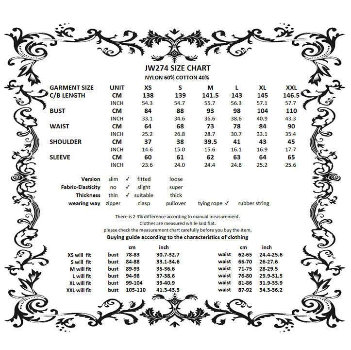 Dark in Love Emersyn Elegant Gothic Lace-Trimmed Long Robe