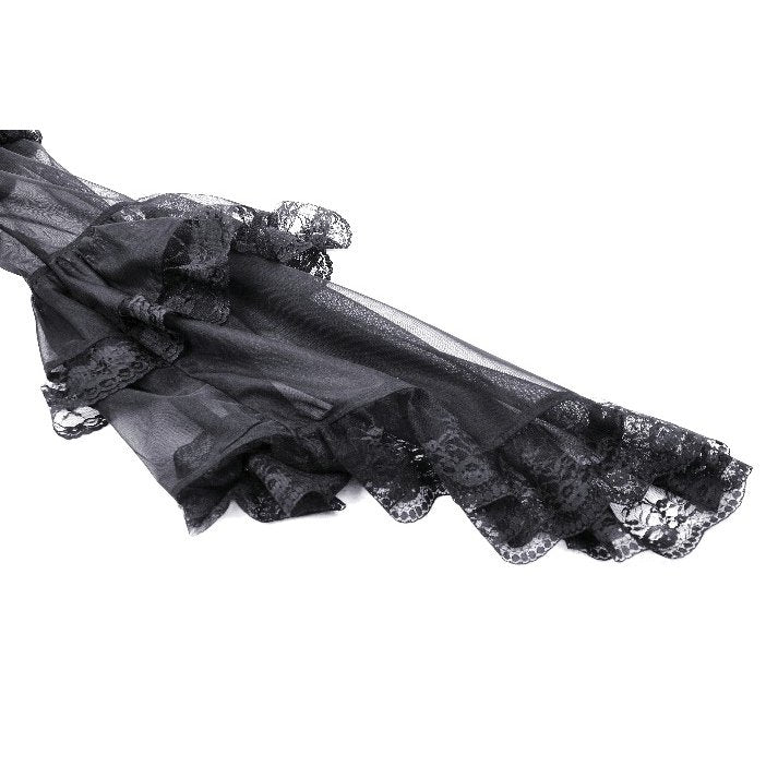 Dark in Love Millicent Black Tulle Feather Fantasy dress