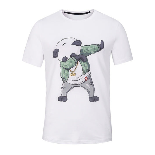 Gangster Panda Print Casual T-Shirt