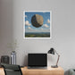 Levitated Mass Suspended Above a Beautiful Landscape 'Designed by AI' Canvas Art Print