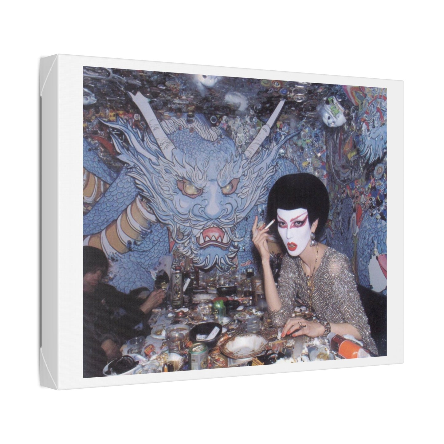 Psychedelic Japan V Abstract Art 'Designed by 'AI Canvas Art Print