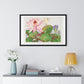 Japanese Woodblock Art, Nymphaea Lotus (1917) by Tanigami Kônan, from the Original, Framed Print