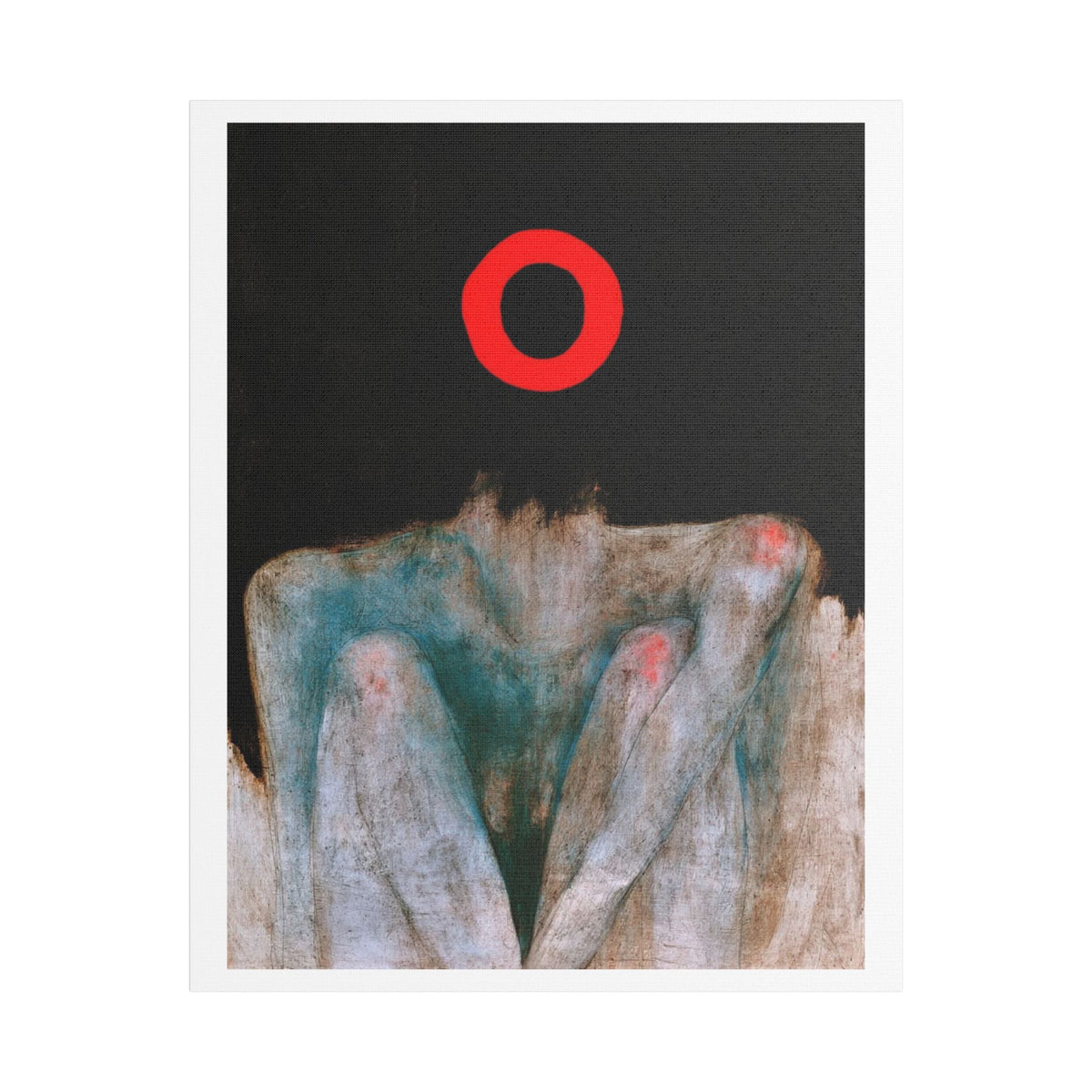 Eclipse, Neo-Surrealism, Art Print on Satin Canvas, Stretched