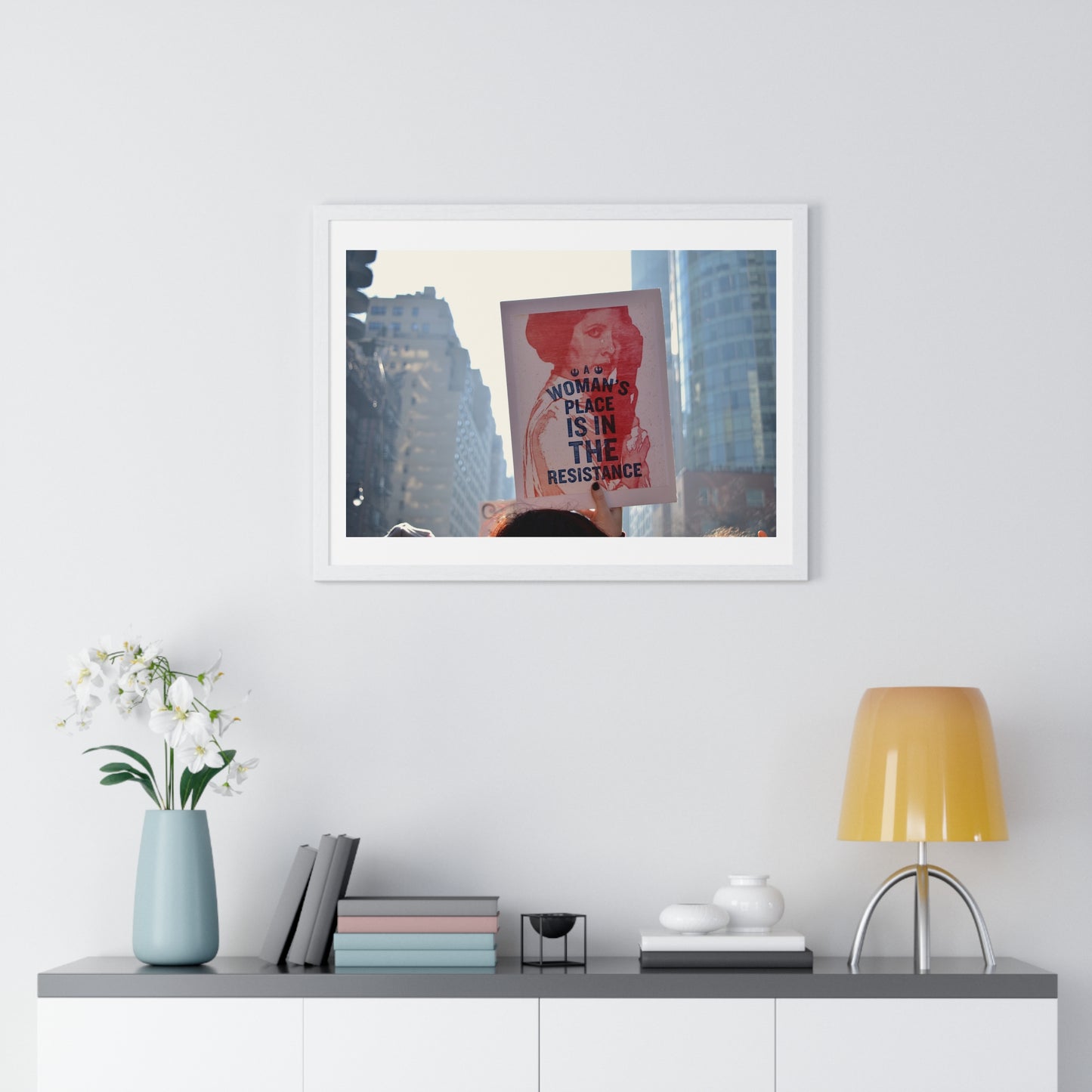 International Women's Day Protest, Iconic Photography, Location Unknown (2017) Large Framed Print