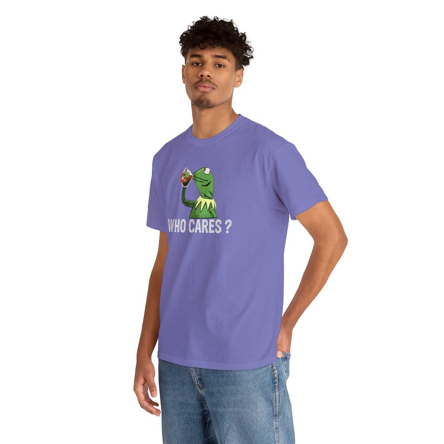 Who Cares Kermit Funny T-Shirt