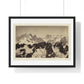 Vintage Photography, View of the Alps (1860–1861) by Bisson Frères, from the Original, Framed Print