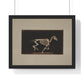 Skeleton of Horse Running, Leaving the Ground (circa 1881) by Eadweard Muybridge, from the Original, Framed Print