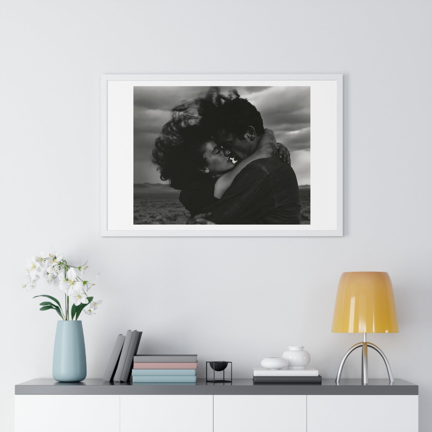 Nothing Else Matters, Romantic Black and White Photographic Art, Large Framed Print