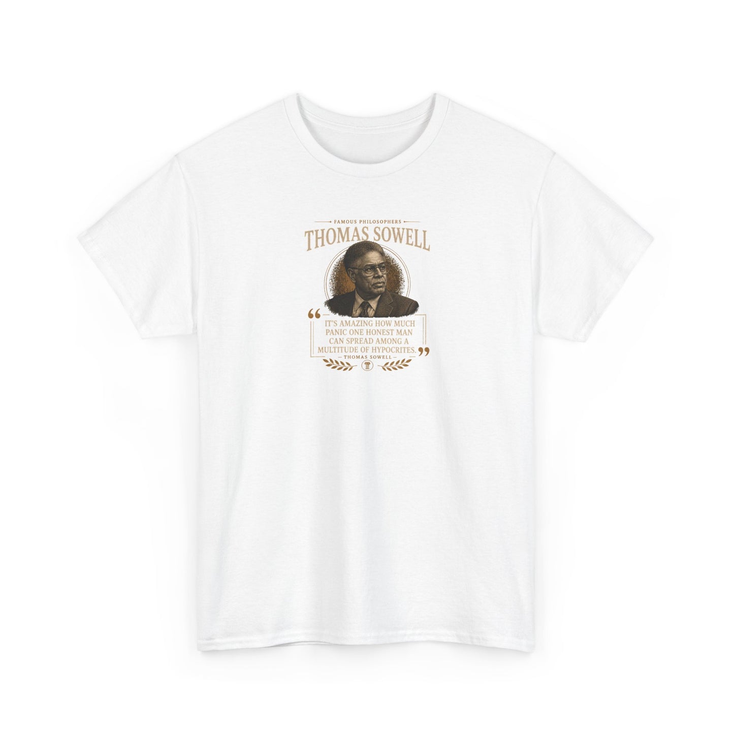 Thomas Sowell on Hypocrisy as a Tool of Political Elites, Philosophy Tribute T-Shirt