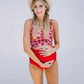 Pregnant Women's High Waist Two-Piece Swimwear
