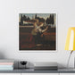 'Angel' Detail Copy After Leonardo da Vinci's Painting Annunciation (1895) by Magnus Enckell, Canvas Art Print