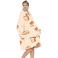 Extra-Large Printed Warm Layabout Blanket Hoodie