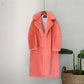Vireous Thick Long Fur Coat, Faux Fur Rabbit Mink Soft Coat