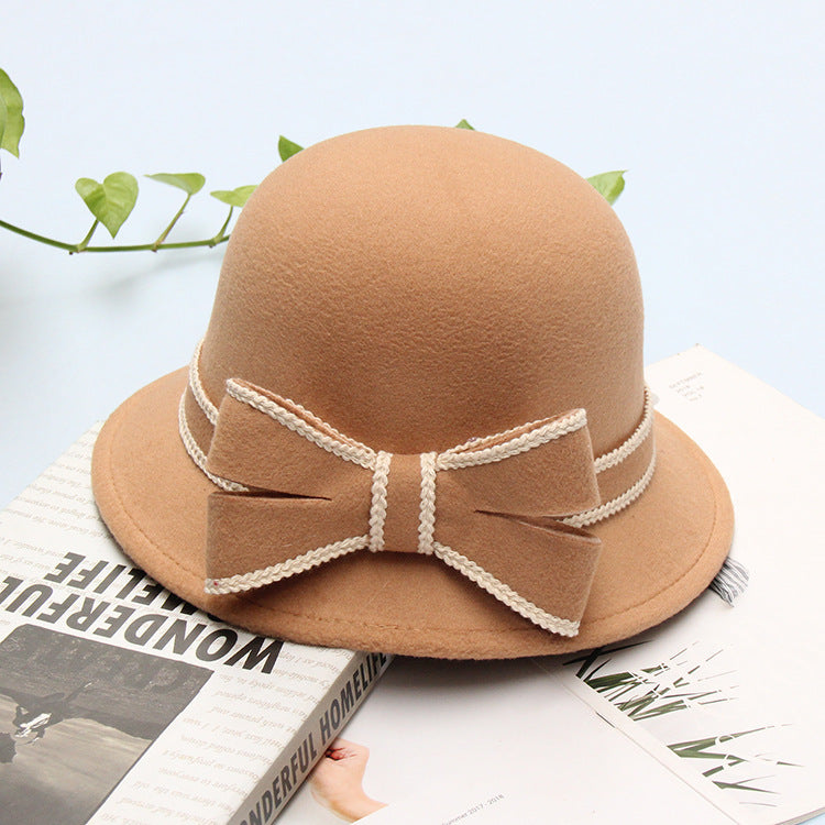 Women's Stitched Bow Hat, Multi Colours