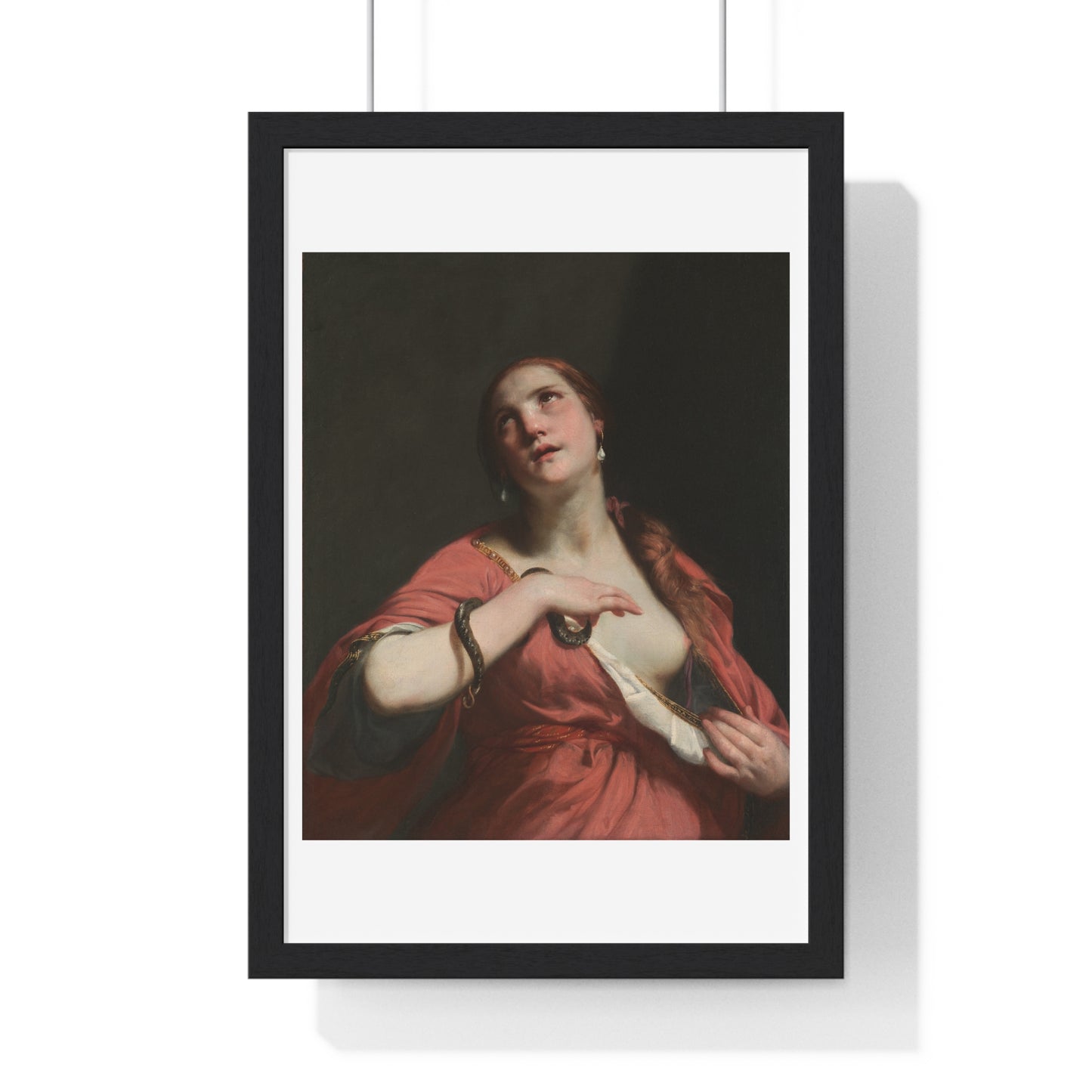 The Death of Cleopatra (circa 1645–55) by Guido Cagnacci, from the Original, Framed Art Print
